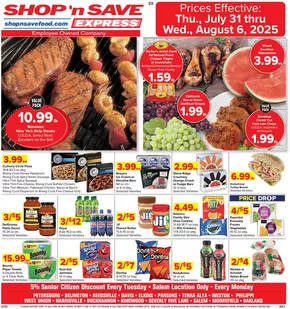 Shop 'n Save catalogue | Attractive special offers for everyone | 2025-07-31T00:00:00.000Z - 2025-08-06T00:00:00.000Z