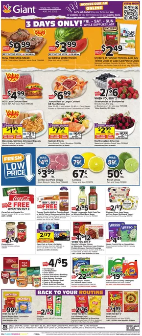 Giant Food catalogue in Westminster MD | Offers for bargain hunters | 2025-08-01T00:00:00.000Z - 2025-08-07T00:00:00.000Z