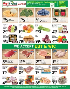 Met Foodmarkets catalogue in West New York NJ | Met Foodmarkets weekly ad | 2025-08-01T00:00:00.000Z - 2025-08-07T00:00:00.000Z