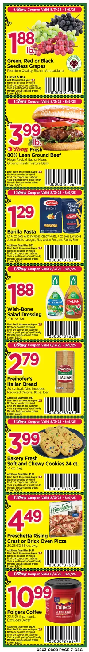 Tops catalogue in Valrico FL | Super Coupons! | 2025-08-03T00:00:00.000Z - 2025-08-09T00:00:00.000Z