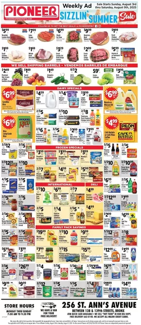 Pioneer Supermarkets catalogue in Valrico FL | Special offers for you | 2025-08-03T00:00:00.000Z - 2025-08-09T00:00:00.000Z