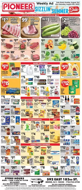 Pioneer Supermarkets catalogue in Jersey City NJ | Top offers for all bargain hunters | 2025-08-03T00:00:00.000Z - 2025-08-09T00:00:00.000Z