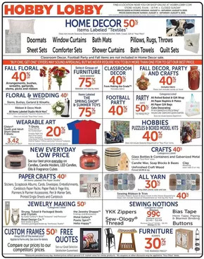 Hobby Lobby catalogue in Dayville CT | Hobby Lobby Weekly ad | 2025-08-03T00:00:00.000Z - 2025-08-09T00:00:00.000Z
