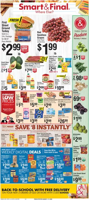Smart & Final catalogue in Bellflower CA | Save now with our deals | 2025-08-05T00:00:00.000Z - 2025-08-07T00:00:00.000Z