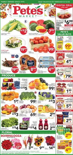 Pete's Fresh Market catalogue in Ramona CA | Current deals and offers | 2025-08-06T00:00:00.000Z - 2025-08-12T00:00:00.000Z