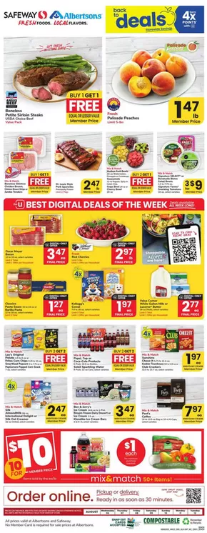 Safeway catalogue in Madera CA | Discover attractive offers | 2025-08-06T00:00:00.000Z - 2025-08-12T00:00:00.000Z
