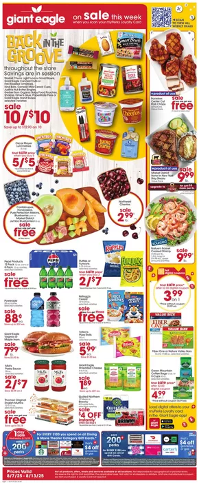 Giant Eagle catalogue in Edinboro PA | Offers for bargain hunters | 2025-08-07T00:00:00.000Z - 2025-08-13T00:00:00.000Z