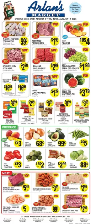 Arlan's Market catalogue in Rindge NH | Arlan's Market weekly ad | 2025-08-06T00:00:00.000Z - 2025-08-12T00:00:00.000Z