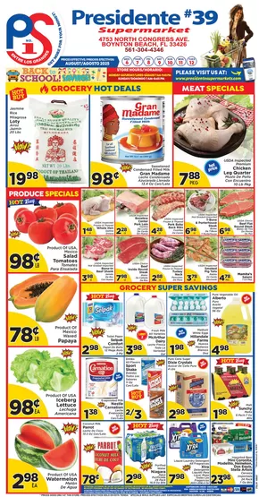 Presidente catalogue | Great discounts on selected products | 2025-08-06T00:00:00.000Z - 2025-08-12T00:00:00.000Z