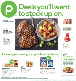 Publix catalogue in Boone NC | Discounts and promotions | 2025-08-06T00:00:00.000Z - 2025-08-12T00:00:00.000Z