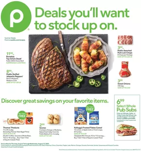 Publix catalogue in Kemah TX | Discounts and promotions | 2025-08-06T00:00:00.000Z - 2025-08-12T00:00:00.000Z