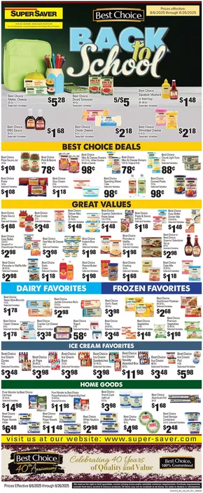 Super Saver catalogue in Inola OK | Great offer for bargain hunters | 2025-08-06T00:00:00.000Z - 2025-08-26T00:00:00.000Z