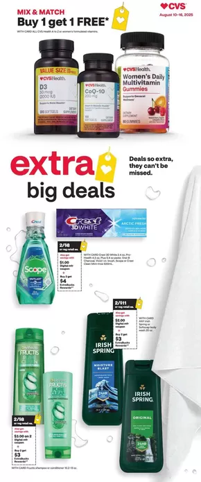 CVS Health catalogue in Terrell TX | Great offer for all customers | 2025-08-10T00:00:00.000Z - 2025-08-16T00:00:00.000Z
