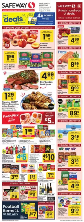 Safeway catalogue in Arlington VA | Current deals and offers | 2025-08-08T00:00:00.000Z - 2025-08-14T00:00:00.000Z