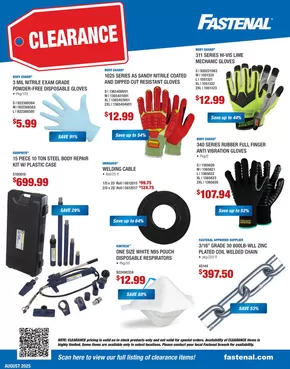 Fastenal catalogue in Clifton CO | Fastenal August Clearance Flyer | 2025-08-01T00:00:00.000Z - 2025-08-31T00:00:00.000Z