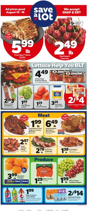 Save a Lot catalogue in Salyersville KY | Exclusive deals for our customers | 2025-08-10T00:00:00.000Z - 2025-08-16T00:00:00.000Z
