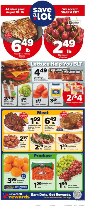 Save a Lot catalogue in Salyersville KY | Our best bargains | 2025-08-10T00:00:00.000Z - 2025-08-16T00:00:00.000Z