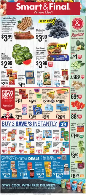 Smart & Final catalogue in Cadiz KY | Exclusive deals and bargains | 2025-08-12T00:00:00.000Z - 2025-08-14T00:00:00.000Z