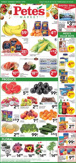 Pete's Fresh Market catalogue in Cadiz KY | Top offers for all bargain hunters | 2025-08-13T00:00:00.000Z - 2025-08-19T00:00:00.000Z