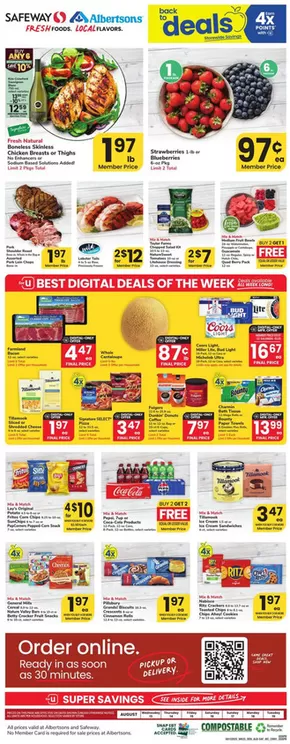 Albertsons catalogue in Klamath Falls OR | Top deals for all customers | 2025-08-13T00:00:00.000Z - 2025-08-19T00:00:00.000Z