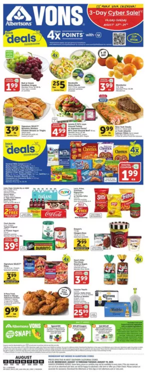 Albertsons catalogue in Three Rivers MI | Discover attractive offers | 2025-08-13T00:00:00.000Z - 2025-08-19T00:00:00.000Z