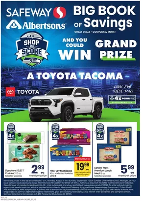 Safeway catalogue in College Place WA | Safeway - Seattle - BBS | 2025-08-11T00:00:00.000Z - 2025-09-07T00:00:00.000Z
