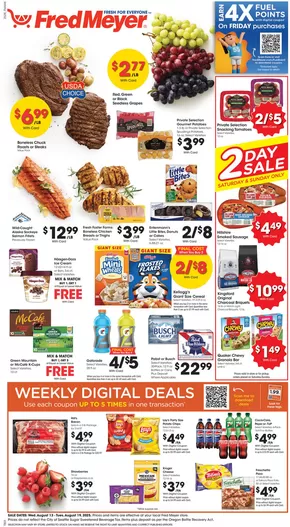Fred Meyer catalogue in Owensboro KY | Current special promotions | 2025-08-13T00:00:00.000Z - 2025-08-19T00:00:00.000Z