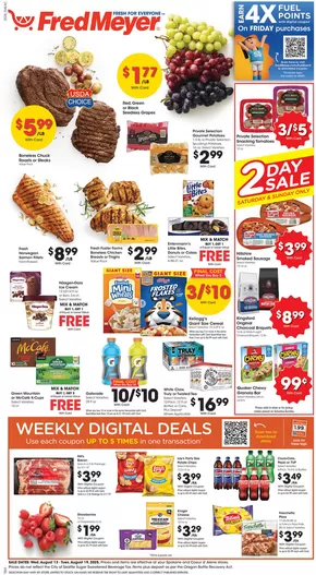 Fred Meyer catalogue in Erie PA | Discover attractive offers | 2025-08-13T00:00:00.000Z - 2025-08-19T00:00:00.000Z