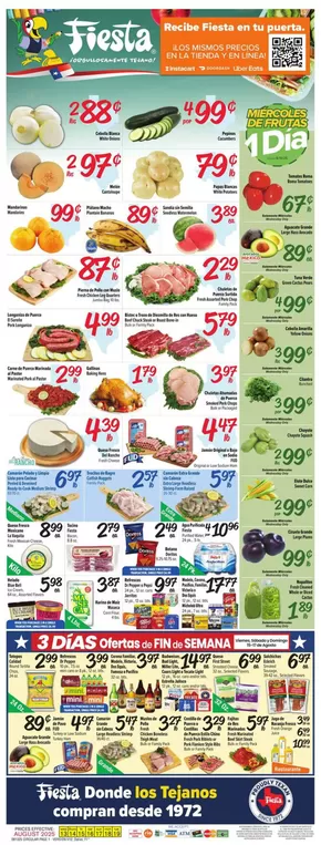 Fiesta Mart catalogue in Apple Springs TX | Current bargains and offers | 2025-08-13T00:00:00.000Z - 2025-08-19T00:00:00.000Z