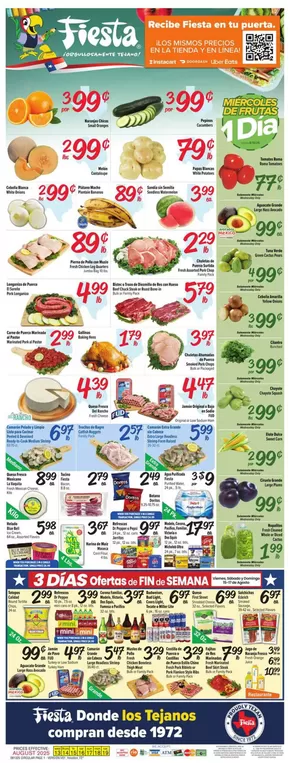 Fiesta Mart catalogue in Apple Springs TX | Great discounts on selected products | 2025-08-13T00:00:00.000Z - 2025-08-19T00:00:00.000Z