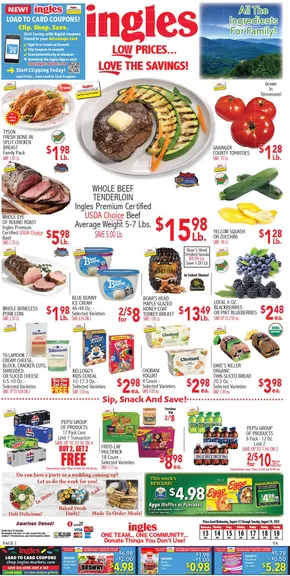 Ingles Markets catalogue in Lenoir City TN | Ingles Markets weekly ad | 2025-08-13T00:00:00.000Z - 2025-08-19T00:00:00.000Z