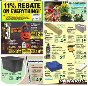 Menards Weekly Ad August 13 – August 24, 2025