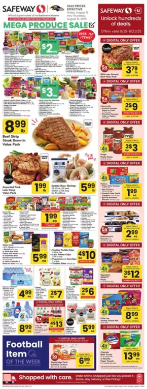 Safeway catalogue | Offers for bargain hunters | 2025-08-15T00:00:00.000Z - 2025-08-21T00:00:00.000Z