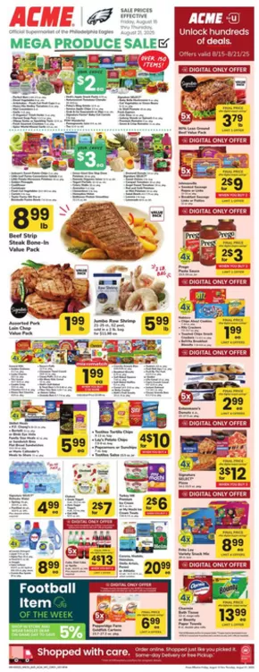 ACME catalogue in Philadelphia PA | Weekly Ad | 2025-08-15T00:00:00.000Z - 2025-08-21T00:00:00.000Z