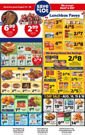 Save a Lot catalogue in Greenfield OH | Exclusive deals and bargains | 2025-08-14T00:00:00.000Z - 2025-08-20T00:00:00.000Z