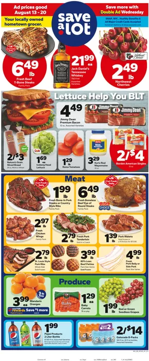 Save a Lot catalogue in Titusville PA | Wide range of offers | 2025-08-13T00:00:00.000Z - 2025-08-20T00:00:00.000Z