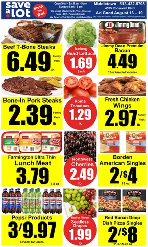 Save a Lot catalogue in Greenfield OH | Save now with our deals | 2025-08-13T00:00:00.000Z - 2025-08-19T00:00:00.000Z