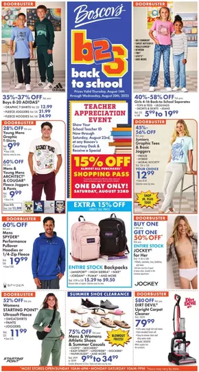 Boscov's catalogue in Christiana DE | Great offer for bargain hunters | 2025-08-14T00:00:00.000Z - 2025-08-20T00:00:00.000Z