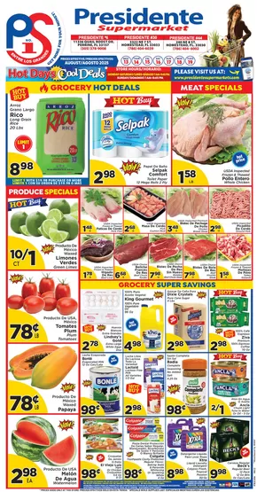 Presidente catalogue in Florida City FL | Top offers for all bargain hunters | 2025-08-01T00:00:00.000Z - 2025-08-31T00:00:00.000Z