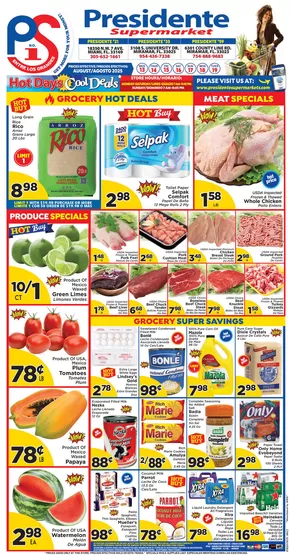 Presidente catalogue in Hollywood FL | Our best bargains | 2025-08-13T00:00:00.000Z - 2025-08-19T00:00:00.000Z