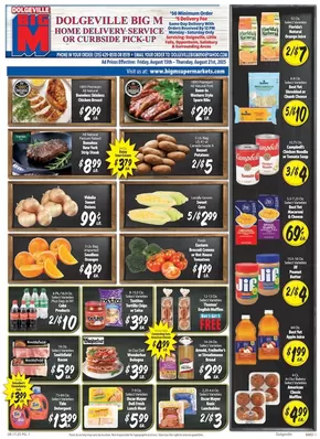 BigM Supermarkets catalogue in Alexandria Bay NY | Top deals and discounts | 2025-08-15T00:00:00.000Z - 2025-08-21T00:00:00.000Z