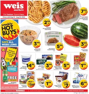 Weis Markets catalogue | Our best offers for you | 2025-08-14T00:00:00.000Z - 2025-08-20T00:00:00.000Z