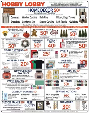 Hobby Lobby catalogue in North Branch MN | Hobby Lobby Weekly ad | 2025-08-17T00:00:00.000Z - 2025-08-23T00:00:00.000Z