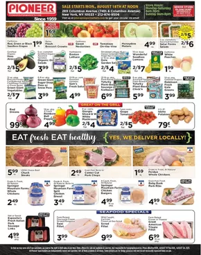 Pioneer Supermarkets catalogue in New York | Pioneer Supermarkets weekly ad | 2025-08-18T00:00:00.000Z - 2025-08-24T00:00:00.000Z
