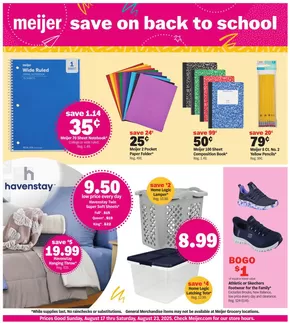 Meijer catalogue in Montclair CA | back to class for less | 2025-08-17T00:00:00.000Z - 2025-08-23T00:00:00.000Z