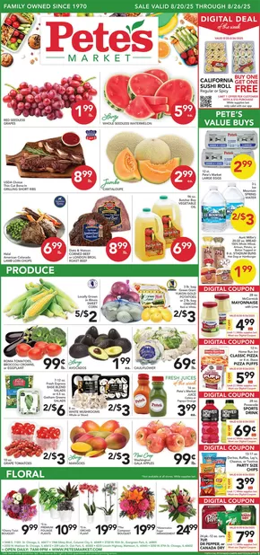 Pete's Fresh Market catalogue | Current bargains and offers | 2025-08-20T00:00:00.000Z - 2025-08-26T00:00:00.000Z