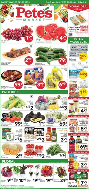 Pete's Fresh Market catalogue | Exclusive deals and bargains | 2025-08-20T00:00:00.000Z - 2025-08-26T00:00:00.000Z