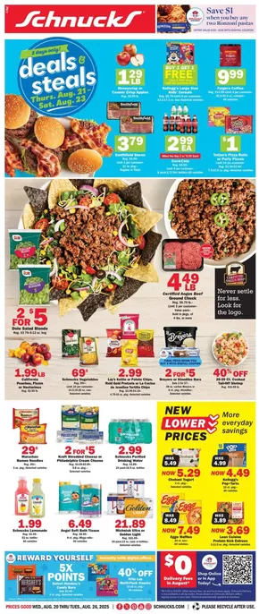 Schnucks catalogue in Waterloo IL | Current bargains and offers | 2025-08-20T00:00:00.000Z - 2025-08-26T00:00:00.000Z