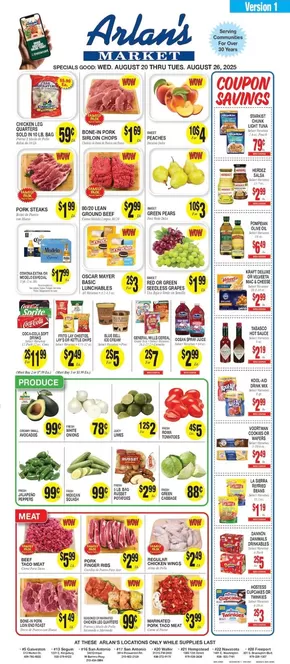 Arlan's Market catalogue | Save now with our deals | 2025-08-20T00:00:00.000Z - 2025-08-26T00:00:00.000Z