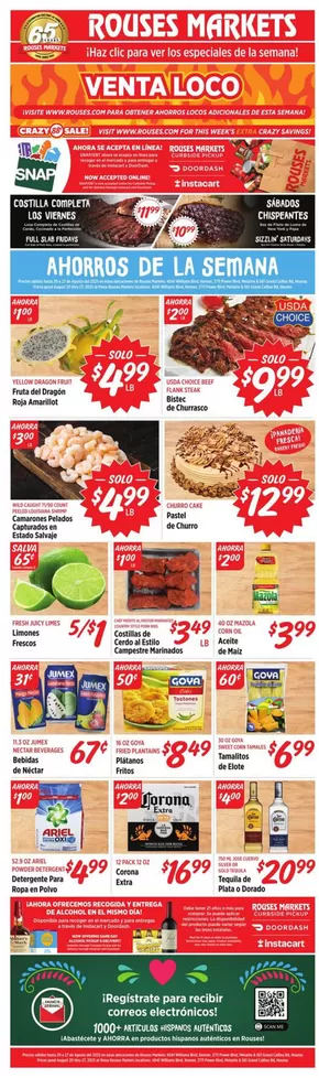Rouses catalogue in Metairie LA | Special offers for you | 2025-08-20T00:00:00.000Z - 2025-08-27T00:00:00.000Z